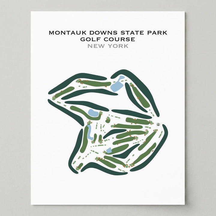 Montauk Downs State Park Golf Course, New York - Printed Golf Courses