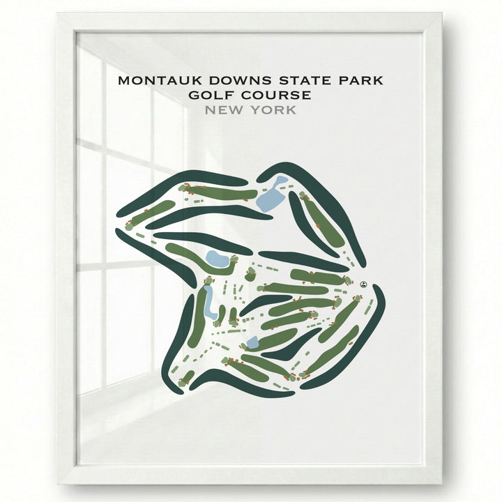 Montauk Downs State Park Golf Course, New York - Printed Golf Courses