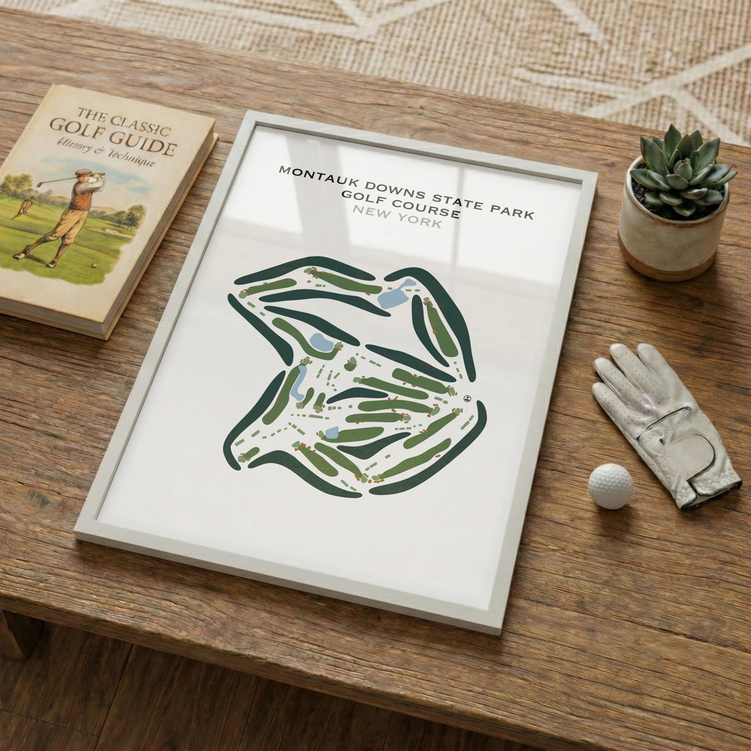 Montauk Downs State Park Golf Course, New York - Printed Golf Courses