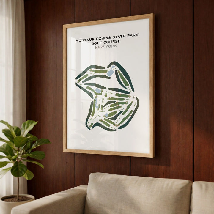 Montauk Downs State Park Golf Course, New York - Printed Golf Courses