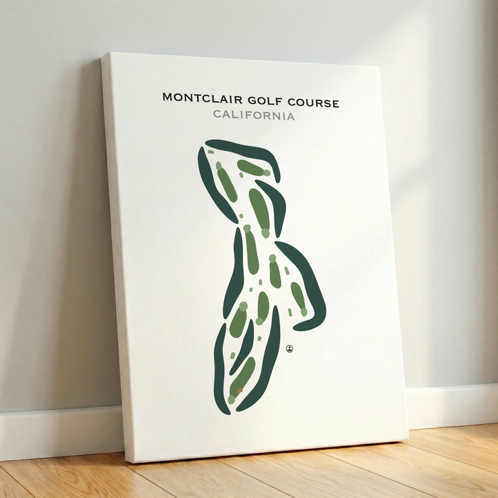 Montclair Golf Course, California - Printed Golf Courses