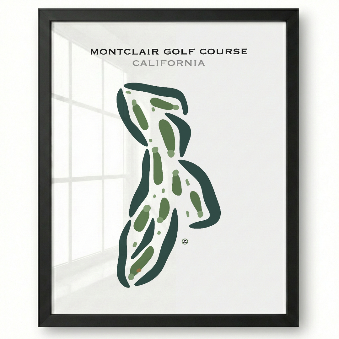 Montclair Golf Course, California - Printed Golf Courses