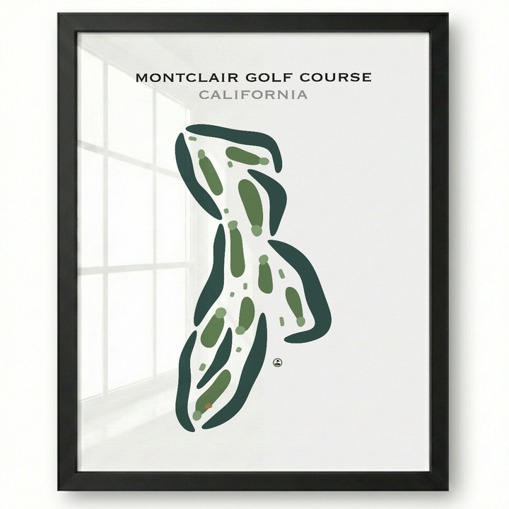 Montclair Golf Course, California - Printed Golf Courses