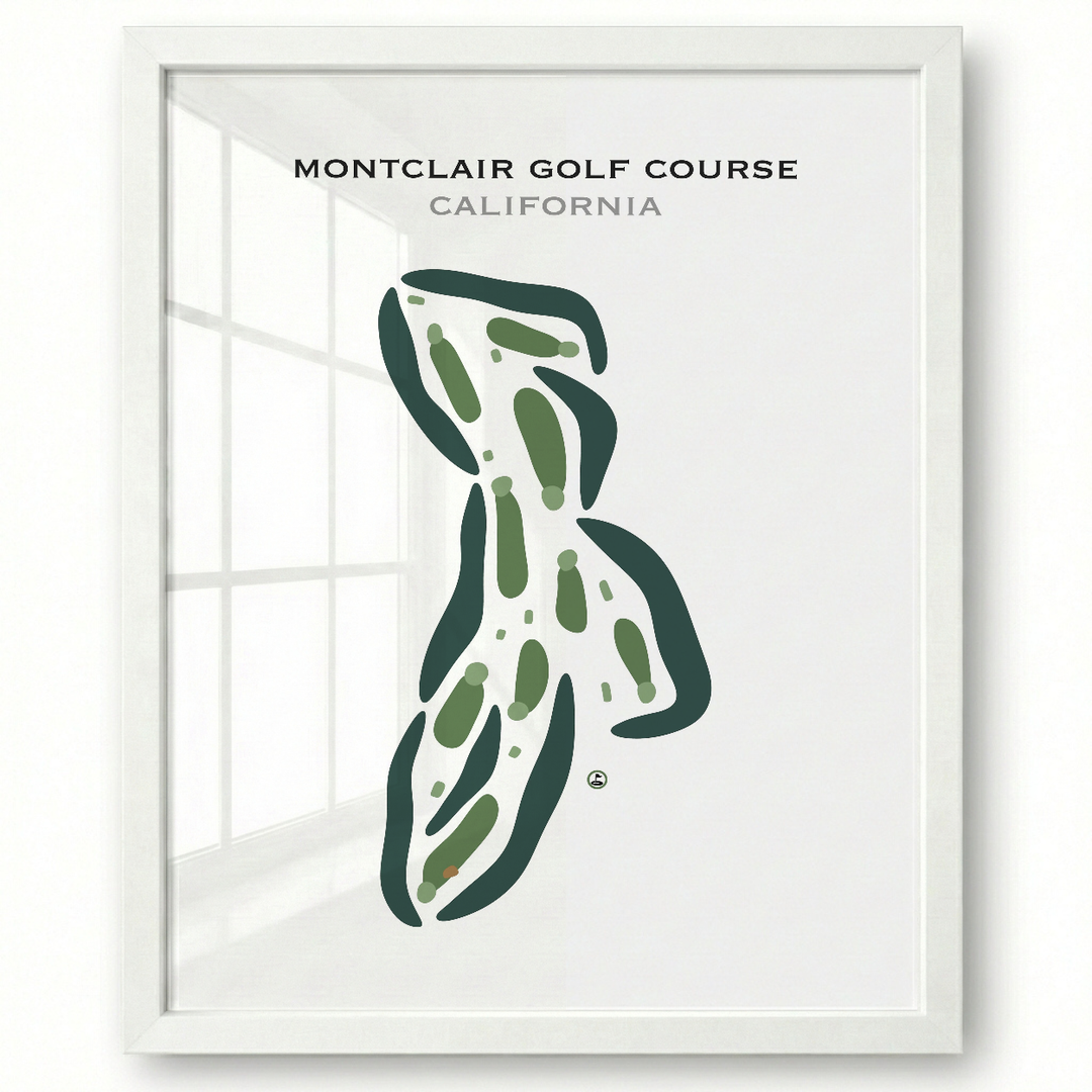 Montclair Golf Course, California - Printed Golf Courses