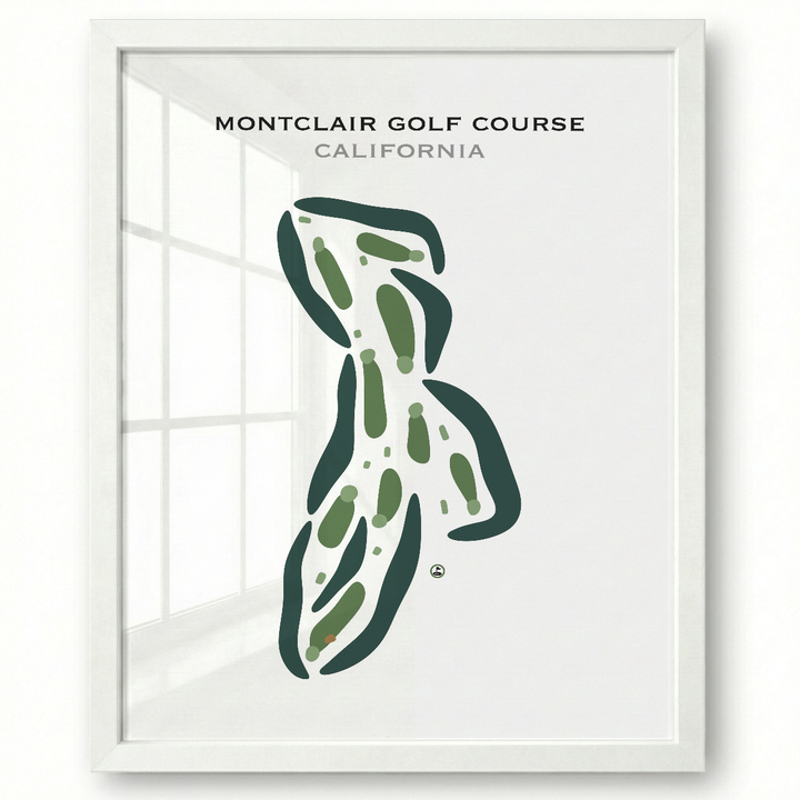 Montclair Golf Course, California - Printed Golf Courses