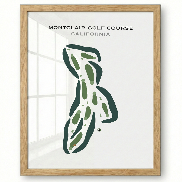 Montclair Golf Course, California - Printed Golf Courses