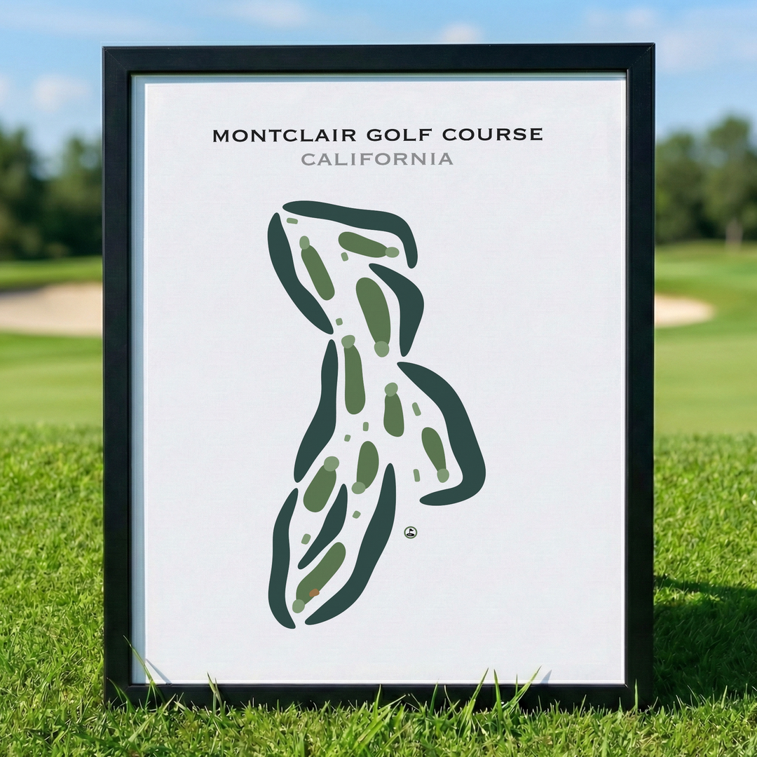 Montclair Golf Course, California - Printed Golf Courses
