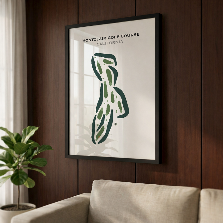 Montclair Golf Course, California - Printed Golf Courses