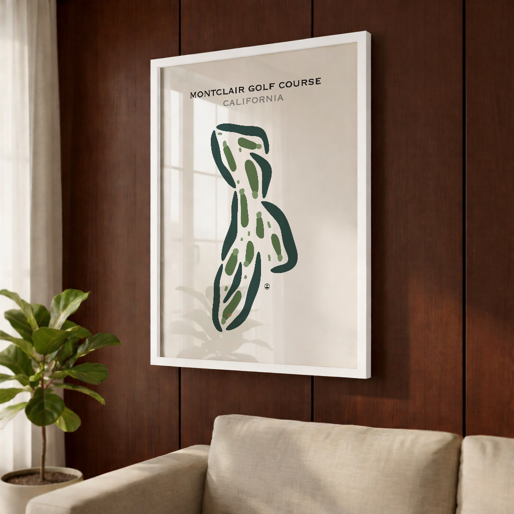 Montclair Golf Course, California - Printed Golf Courses