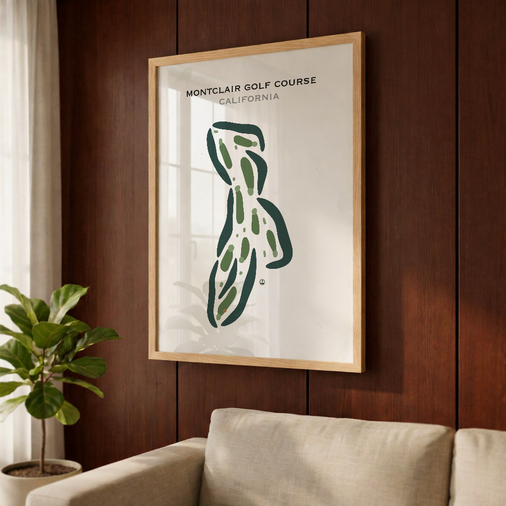 Montclair Golf Course, California - Printed Golf Courses