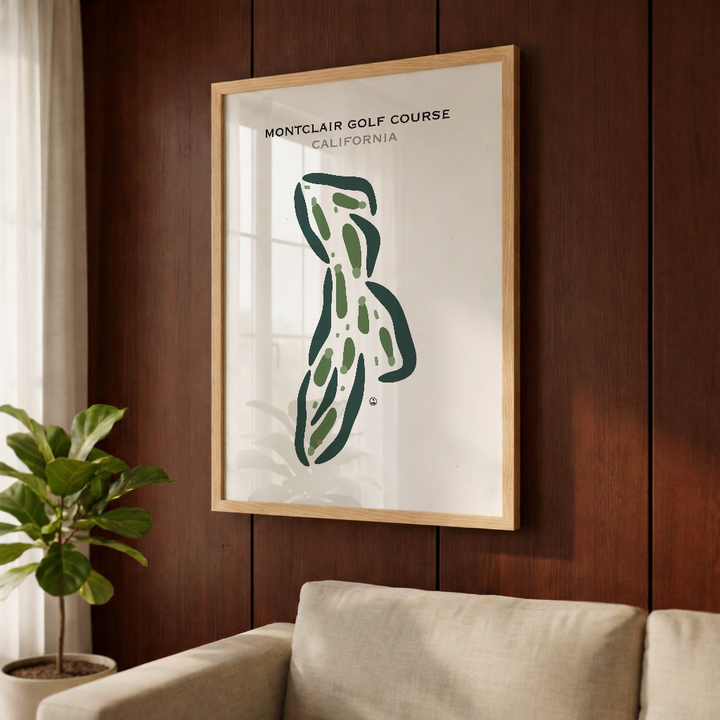 Montclair Golf Course, California - Printed Golf Courses