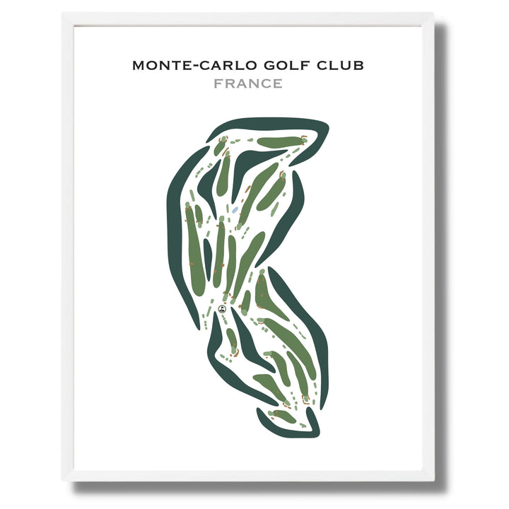 Monte-Carlo Golf Club, France - Printed Golf Courses