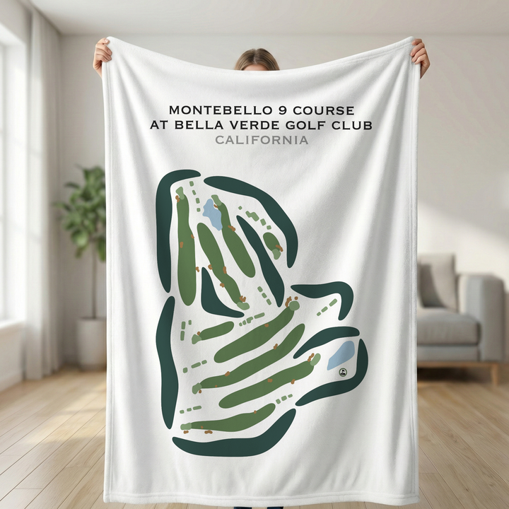 Montebello 9 Course at Bella Verde Golf Club, California - Printed Golf Courses