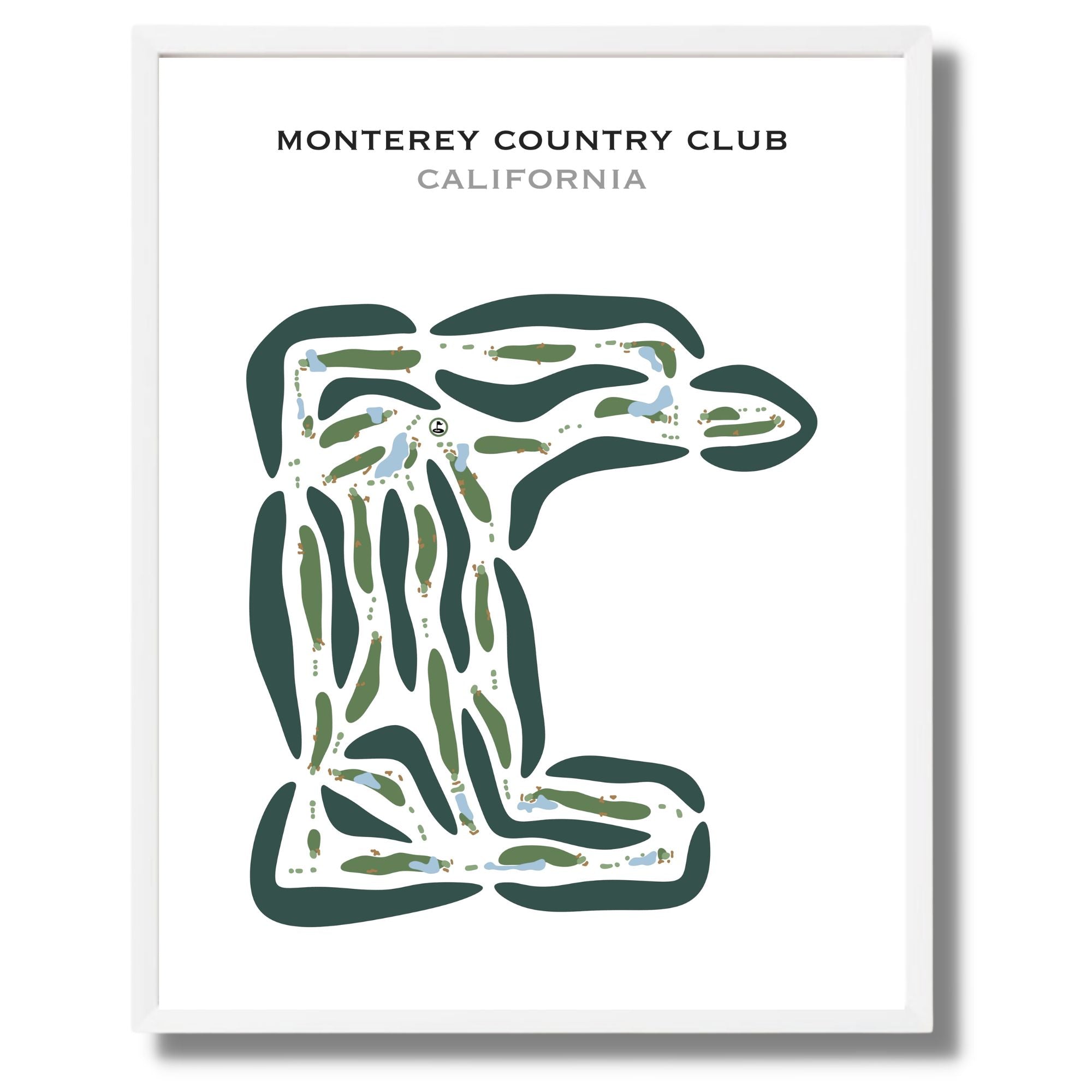 Buy the best printed golf course Monterey Country Club, California