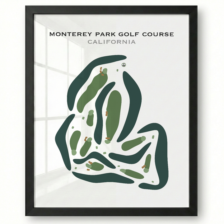 Monterey Pines Golf Club, California - Printed Golf Courses