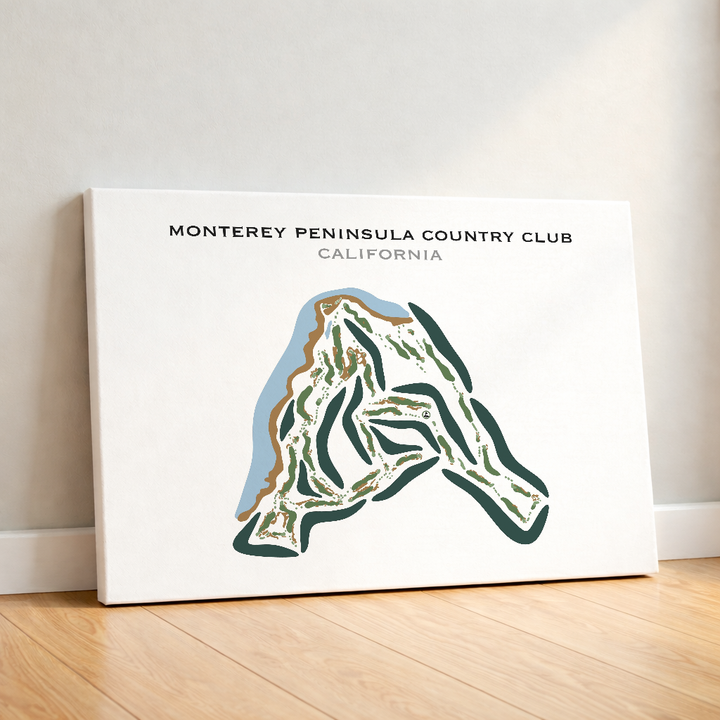 Monterey Peninsula Country Club, California - Printed Golf Courses