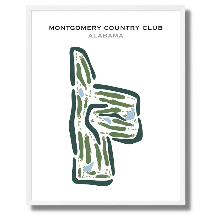 Montgomery Country Club, Alabama - Printed Golf Courses