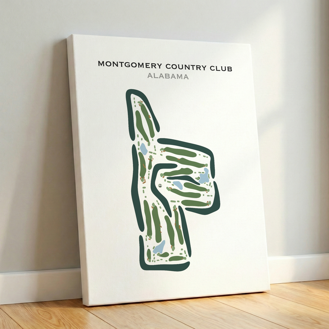 Montgomery Country Club, Alabama - Printed Golf Courses