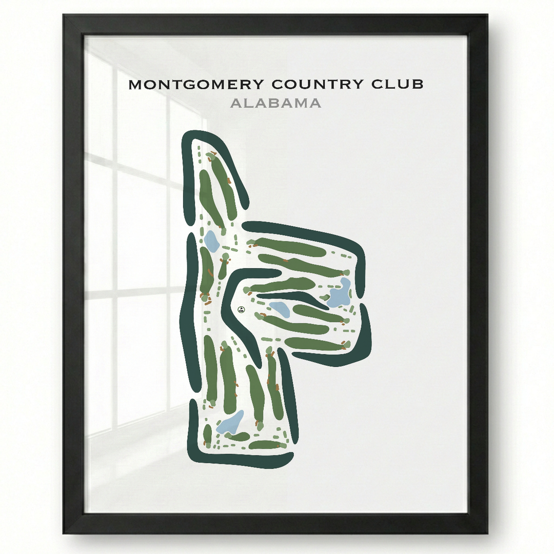 Montgomery Country Club, Alabama - Printed Golf Courses