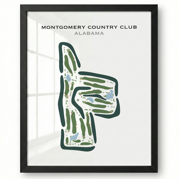 Montgomery Country Club, Alabama - Printed Golf Courses