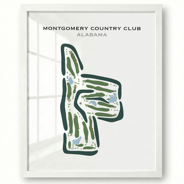 Montgomery Country Club, Alabama - Printed Golf Courses