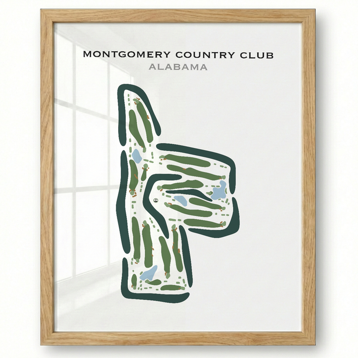 Montgomery Country Club, Alabama - Printed Golf Courses