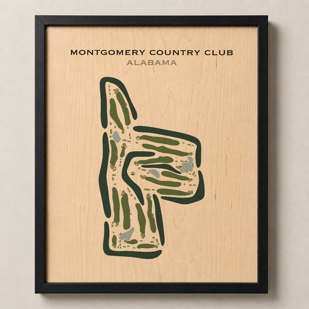Montgomery Country Club, Alabama - Printed Golf Courses