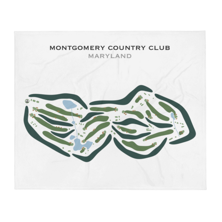 Montgomery Country Club, Maryland - Printed Golf Courses