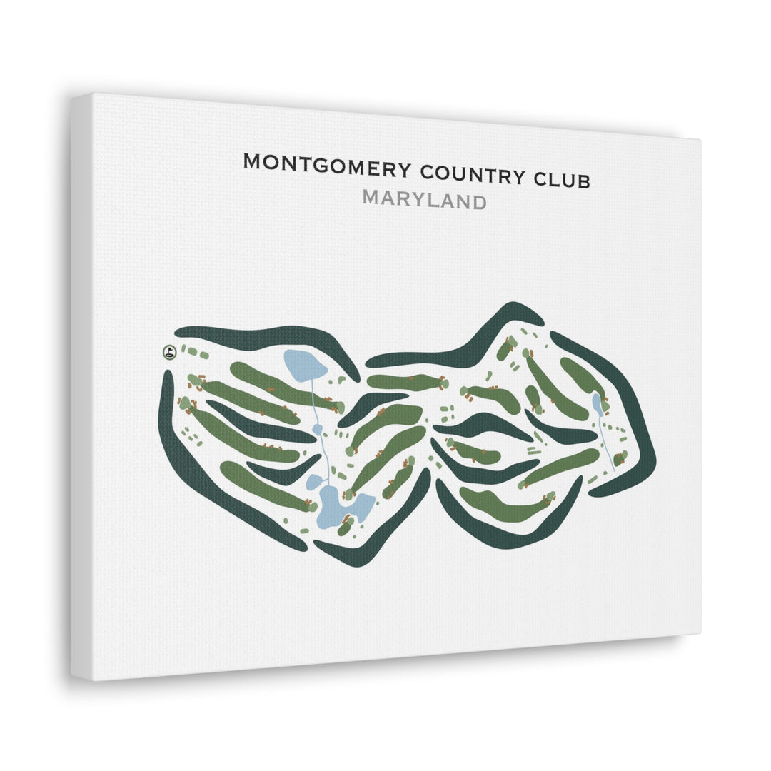 Montgomery Country Club, Maryland - Printed Golf Courses