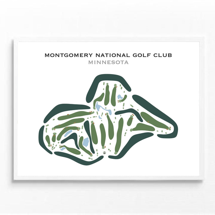 Montgomery National Golf Club, Minnesota - Printed Golf Courses