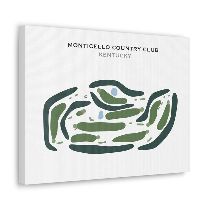 Monticello Country Club, Kentucky - Printed Golf Courses