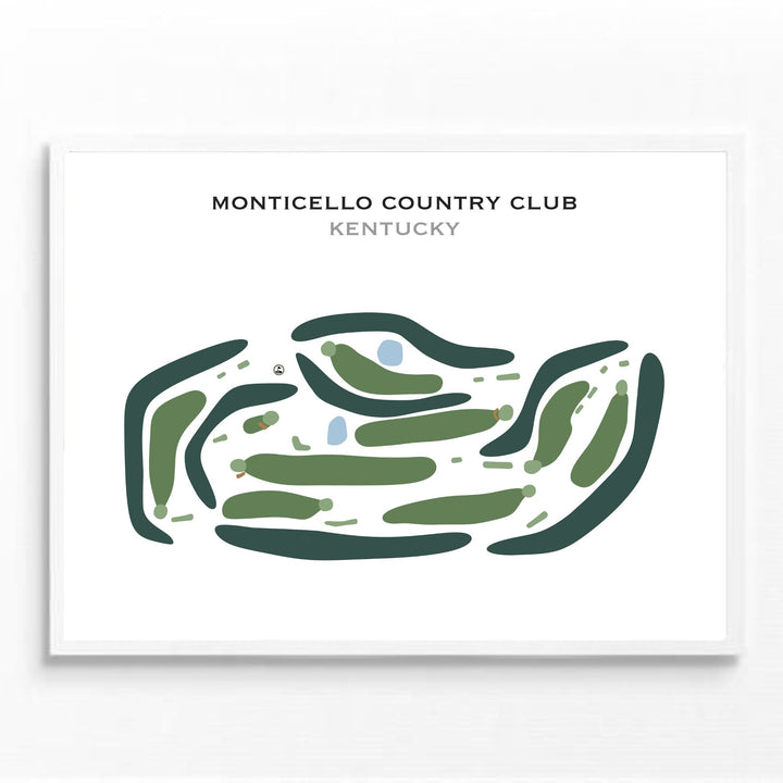 Monticello Country Club, Kentucky - Printed Golf Courses