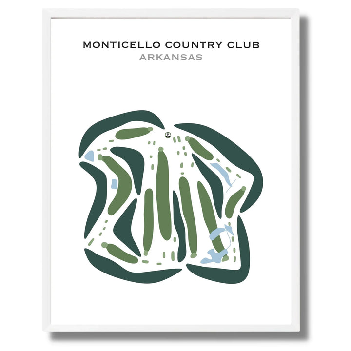 Monticello Country Club, Arkansas - Printed Golf Courses