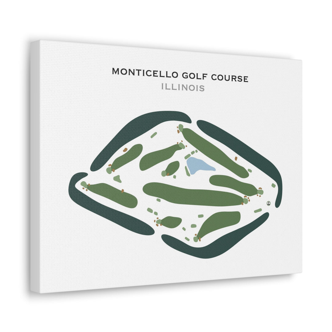 Monticello Golf Course, Illinois - Printed Golf Courses