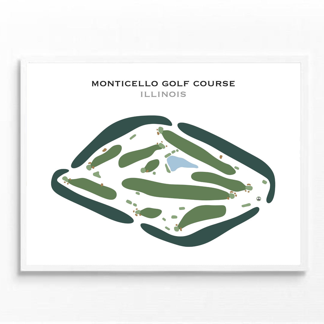 Monticello Golf Course, Illinois - Printed Golf Courses