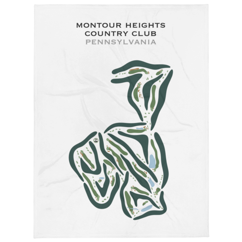 Montour Heights Country Club, Pennsylvania - Printed Golf Courses