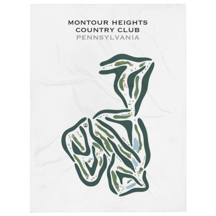 Montour Heights Country Club, Pennsylvania - Printed Golf Courses