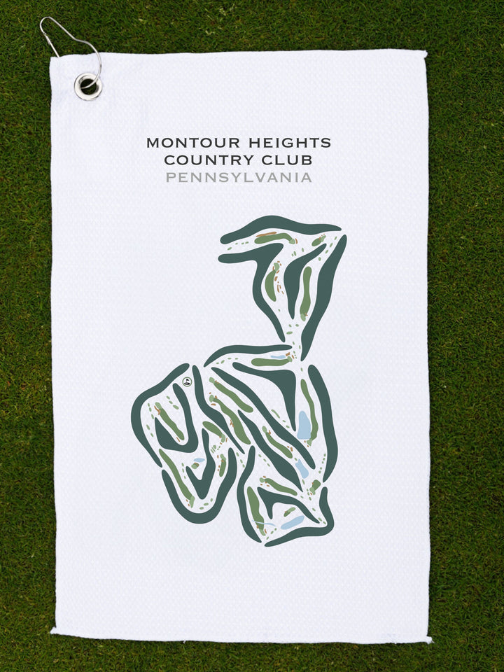 Montour Heights Country Club, Pennsylvania - Printed Golf Courses