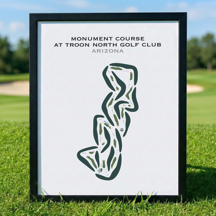 Monument Course at Troon North Golf Club, Arizona - Printed Golf Courses