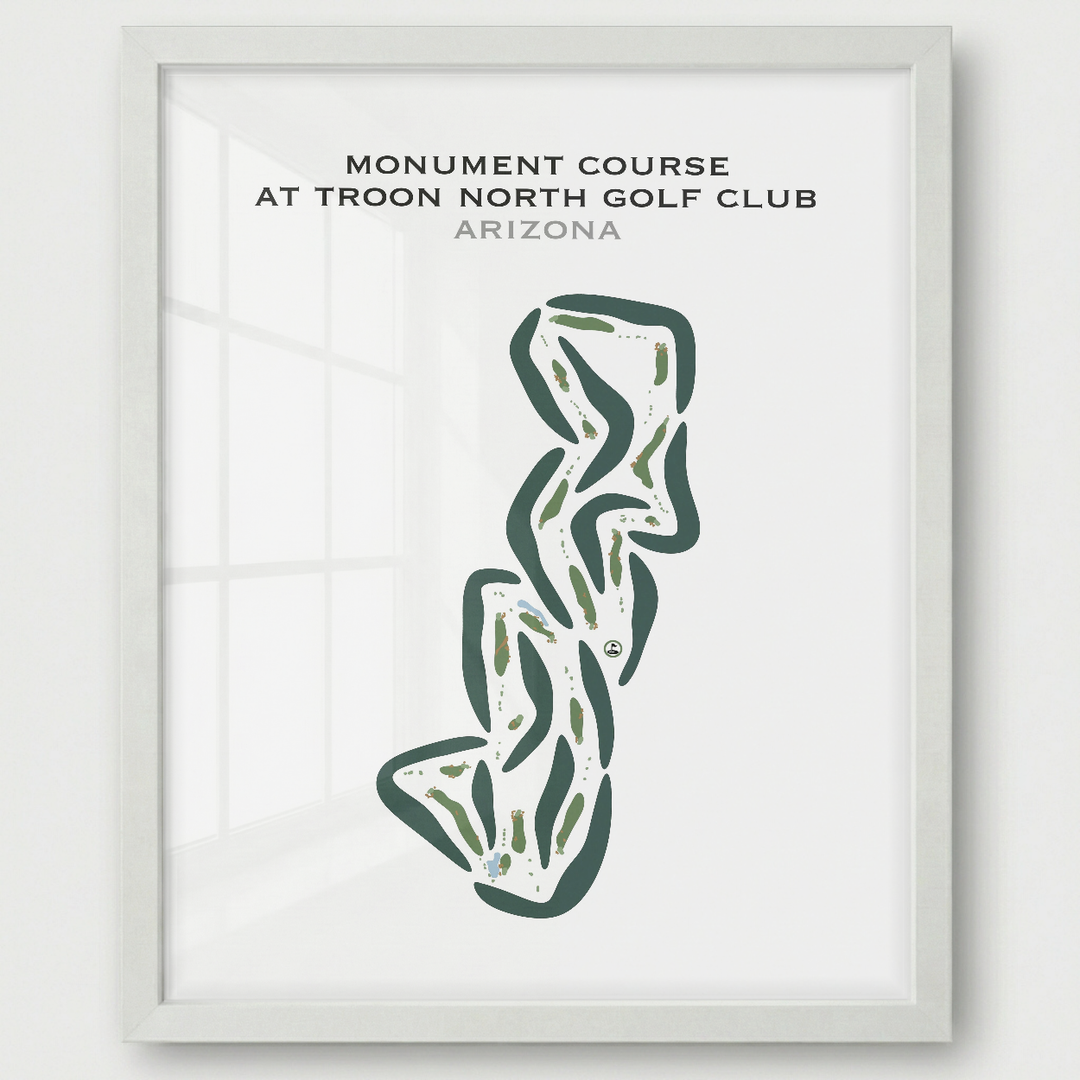 Monument Course at Troon North Golf Club, Arizona - Printed Golf Courses