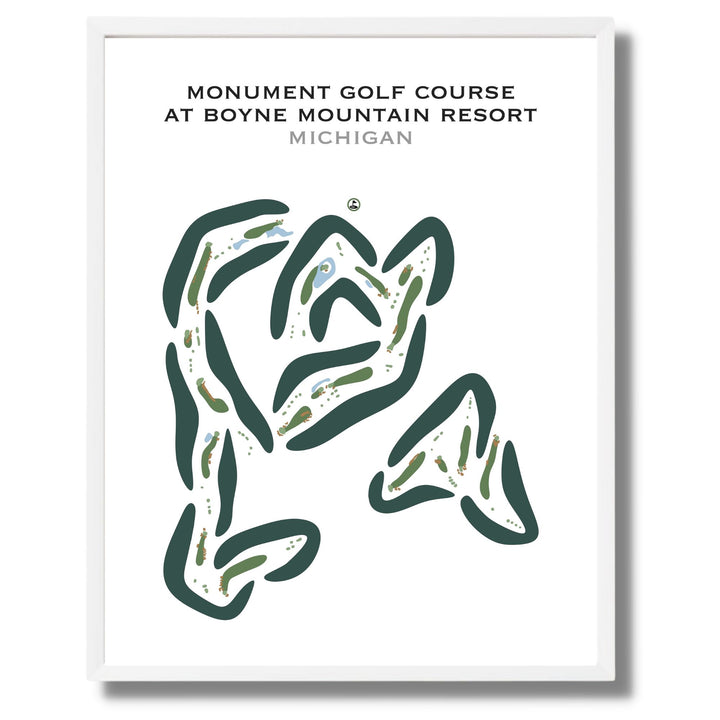 Monument Course at Vintage Club, Michigan - Printed Golf Courses