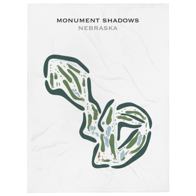 Monument Shadows Golf Course, Nebraska - Printed Golf Courses