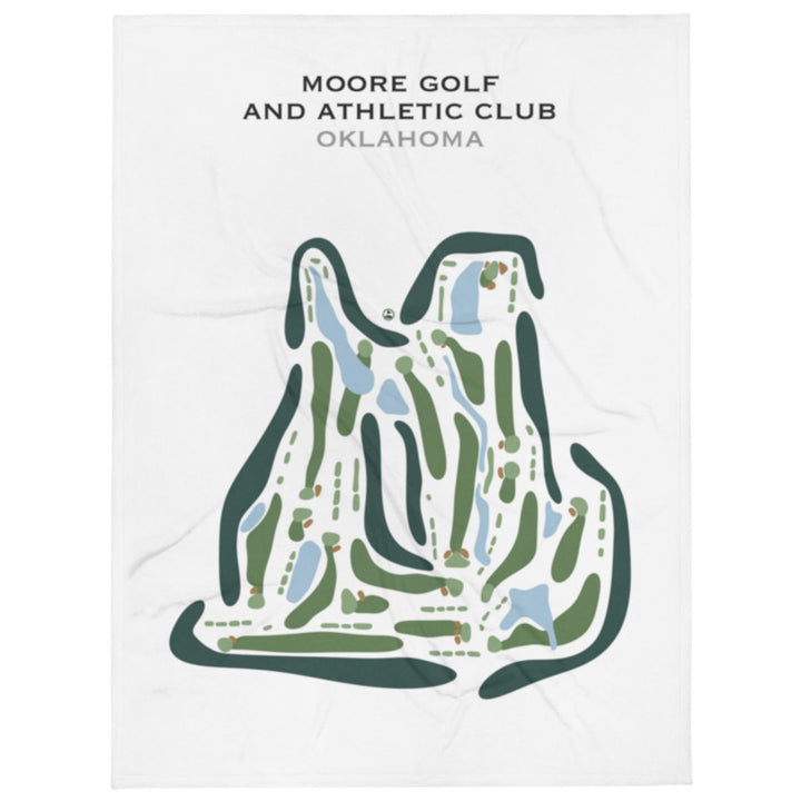 Moore Golf & Athletic Club, Oklahoma - Printed Golf Course