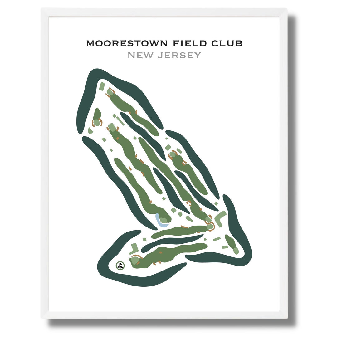 Moorestown Field Club, New Jersey - Printed Golf Courses