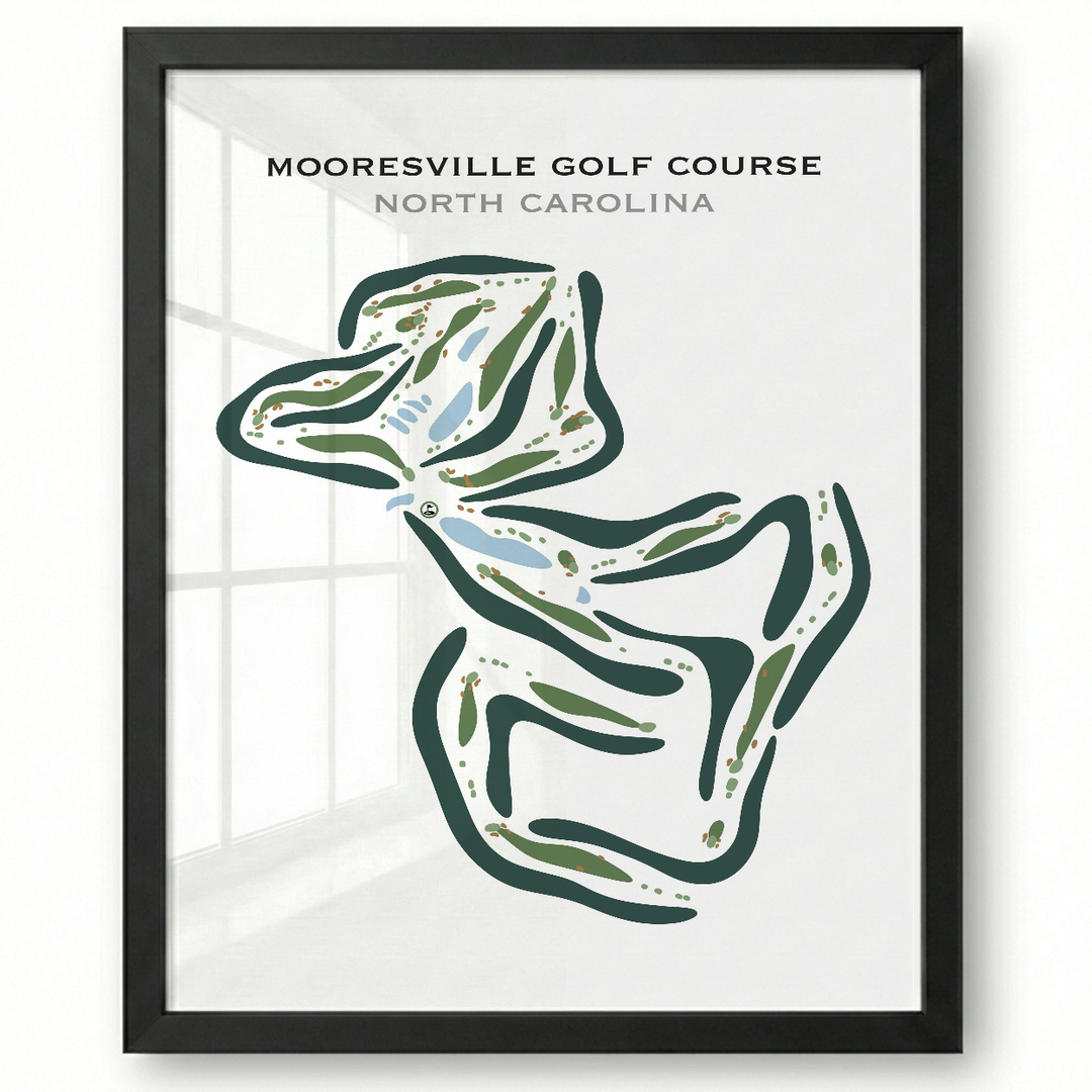 Mooresville Golf Course, North Carolina - Printed Golf Courses