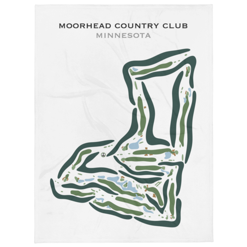 Moorhead Country Club, Minnesota - Printed Golf Courses