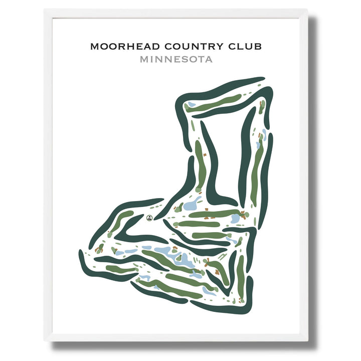 Moorhead Country Club, Minnesota - Printed Golf Courses