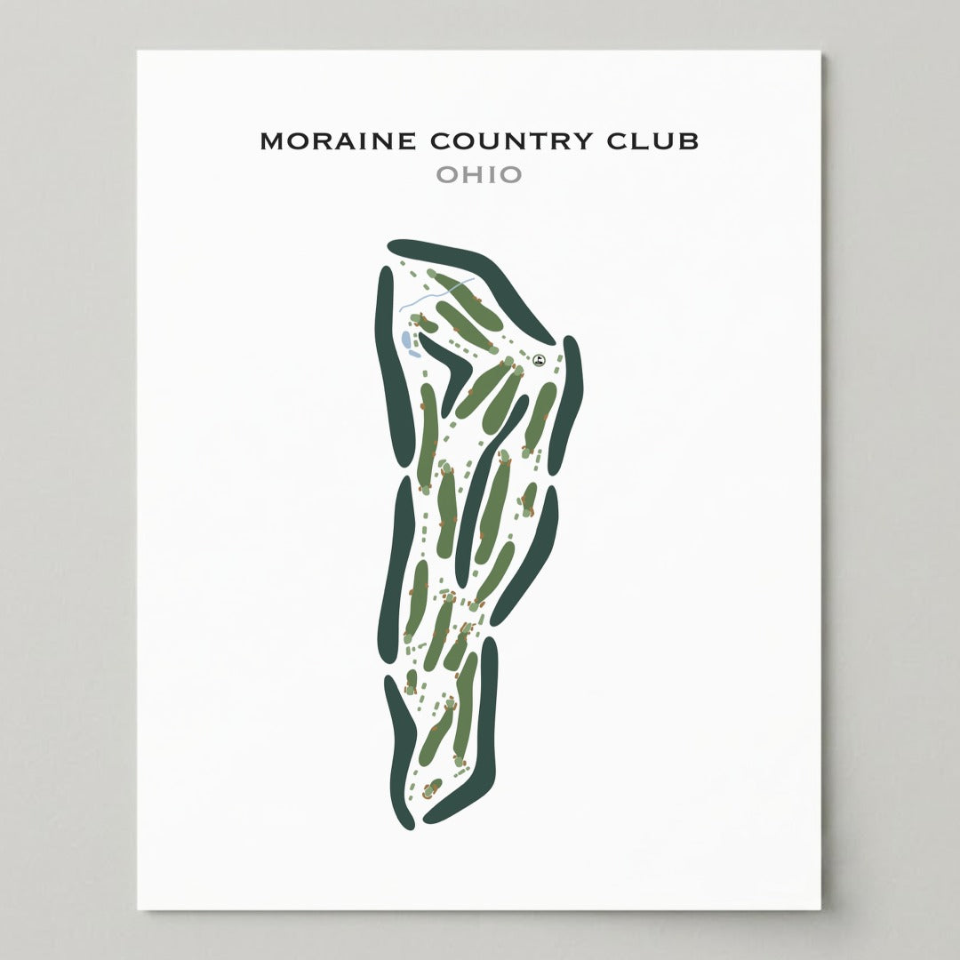 Moraine Country Club, Ohio - Printed Golf Courses