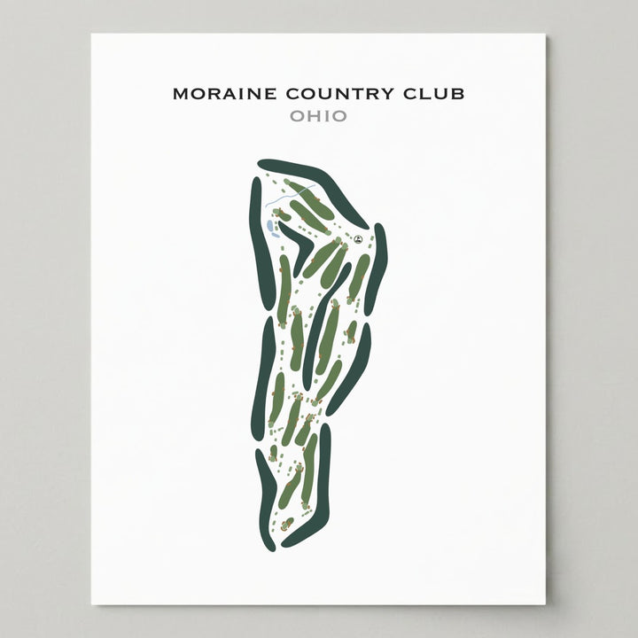 Moraine Country Club, Ohio - Printed Golf Courses