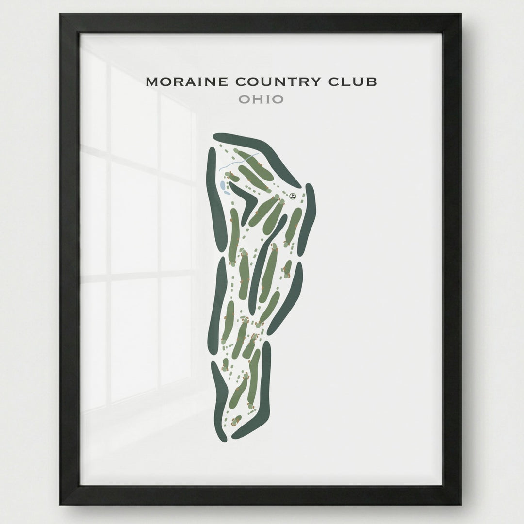 Moraine Country Club, Ohio - Printed Golf Courses
